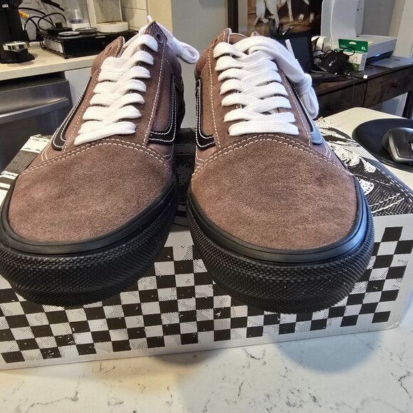 VANS SKATE OLD SKOOL BROWN men's sneakers VN0A5FCBTUP Size 11 Shoes NEW - Picture 5 of 10